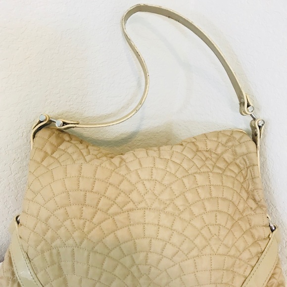 Vera Bradley Petite Hobo Solid Color Quilted Tan - Picture 5 of 8